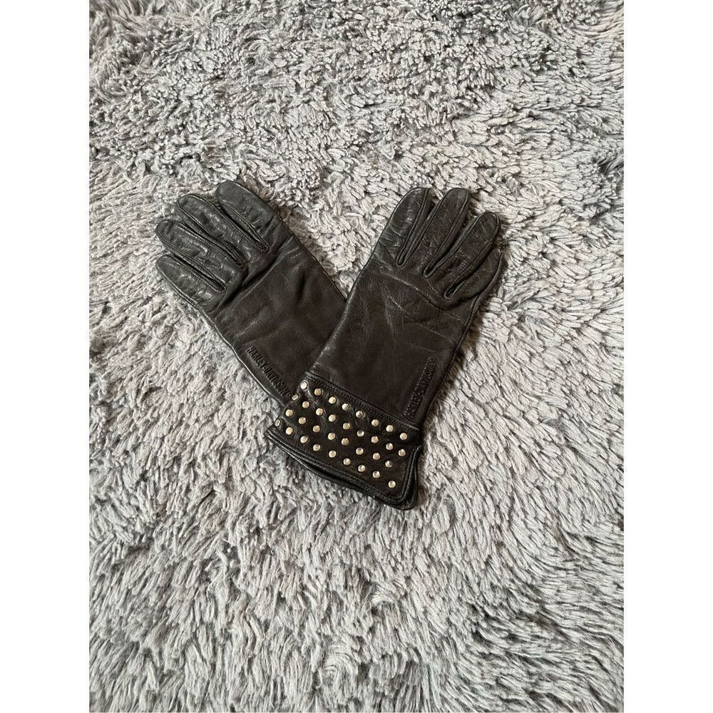 Vintage Harley Davidson studded women’s‎ 100% leather gloves size xs